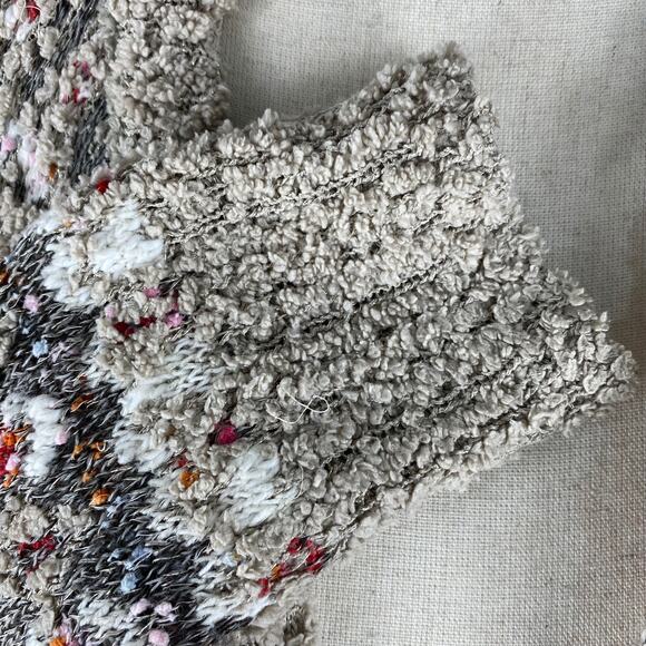 Aeropostale Multicolor Cardigan Sweater Nordic Bobble Knit Open Front Womens Sm - Picture 7 of 13